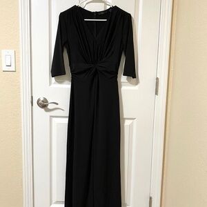 GILI Petite 3/4 Sleeves Twist Front Maxi D…